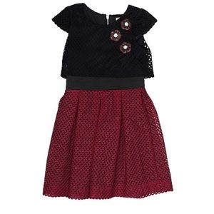 Zoe Ltd burgundy red and black party dress 12